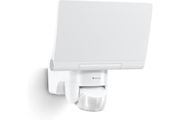 Steinel Projecteur LED XLED Home 2 S blanc, détecteur de mouvement 180°, portée 10 m, 13,7 W, blanc chaud, orientable à 180°