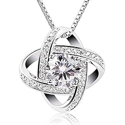 B.Catcher Collar Mujer Plata de Ley 925 ''Eres la luz de mis ojos'' con Para Regalo San Valentín Originales Cadena 45cm Longitud