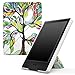 Produktbild MoKo Hülle für Kindle 8 Generation - Kunstleder Origami Ständer Schutzhülle Smart Cover mit Auto Sleep/Wake für der Neue Amazon Kindle (8. Generation - 2016 Modell) 6 Zoll eReader, Glück Baum