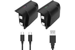 YCCTEAM Battery Pack, 2 Pack 1200mAh Rechargeable Charge Kit with Micro USB Charging Cable for S/X/controller, NOT for controller