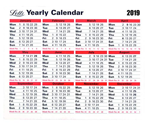 Letts 19-TYC 2019 - Calendario anual
