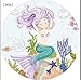 Produktbild LEYENDAS Strandtuch, rund, indisches Mandala, Mikrofaser, schnelltrocknend, für Reisen, Schwimmen, Strand, Picknick 150 cm Sirena