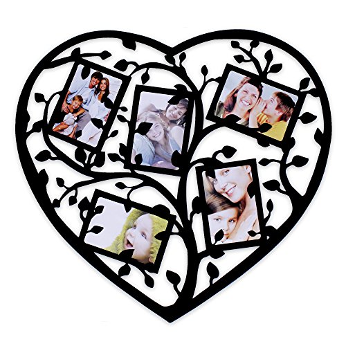 Wandsticker WOP-ART Bilderhalter für 5 Fotos 10x15cm schwarz