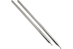 FEEGOW Antenna Pull Rods, 2Pcs 5.6M 201 Stainless Steel DIY Telescopic Antenna Replacement, Whip Antenna Set For Positive V And Configurations