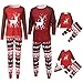 Produktbild Cooljun 2019 Ugly Weihnachten Pyjama Schlafanzug Familie Weihnachts Xmas Weihnachtspyjama Nachtwäsche Hausanzug Sleepwear Sweater Set Damen Herren Kinder Mädchen Jungen (M, Dad)