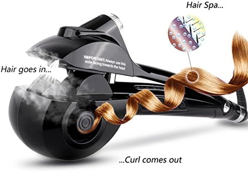 Wende Automatic Hair Steam Curler with ceramic heater and LED digital display