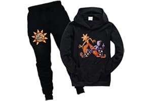 Ylelwoae Kids Sundrop Hoodie+Pants Set Sundrop Moondrop CosPlay