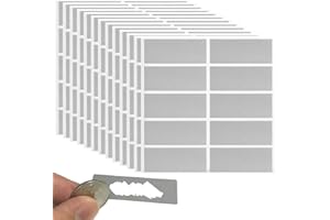 AEIOPRS 200 sztuk spersonalizowana naklejka na zdrapki