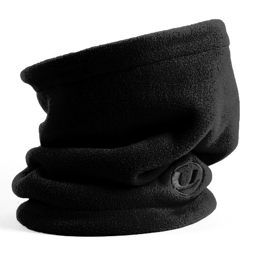 Ultrasport Braga de cuello para hombre y mujer, braga multiusos para usar para el deporte, correr, salir en bicicleta, etc. y también en invierno para salir a pasear, esquiar y mucho más, Negro