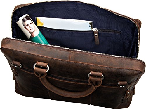 Leonhard Heyden Salisbury 14“ Aktentasche mit Laptopfach braun - 3