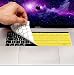Produktbild MyGadget Tastaturschutz QWERTZ für Apple MacBook Pro 13" & 15 Zoll Touchbar (ab 2016) - Silikon Hülle für deutsche Tastatur - Silikonschutz in Gelb