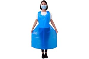 HOT BARGAINS 1000 X Plastic Aprons Disposable For adults Size 70 X 120cm, 10Microns (BOX OF 1000)