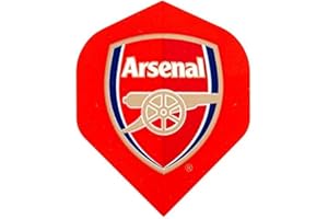 FOCO Officially Licensed Arsenal Football Club Dart Flights Extra Thick 75 Micron - 3 Sets per pack (9 darts Flights in total) - Professional Darts Accessories