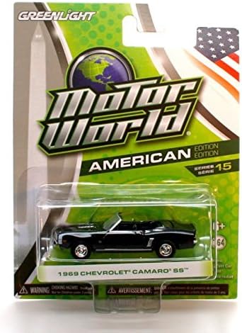 1969 CHEVROLET CAMARO SS (Black) * Motor World Series 15 * 2016 Greenlight Collectibles American Edition 1:64 Scale Die-Cast Vehicle by Motor World