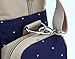 LCY Large 5pcs Backpack Baby Changing Bag 3 Carrying Options Dark Blue Dots