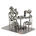 Produktbild Steelman24 I Schraubenmännchen Skat Spieler I Made in Germany I Handarbeit I Geschenkidee I Stahlfigur I Metallfigur I Metallmännchen