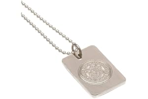 Leicester City F.C. Silver Plated Dog Tag & Chain Official Merchandise