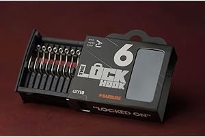 ONE MORE CAST Lock Hooks – Barbed & Barbless – Sizes 2, 4, 6, 8 – Aggressive Curve Hook with Needle Point – Strong Forged Steel – Ideal for Rigs, Bottom Baits & Wafters