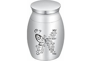AIWENXI Tree of Life/Butterfly/Rose Flower/Wings/Heart Mini Urns for Ashes Stainless Steel Pet/Human Ash Small Urns cremation keepsakes for ashes