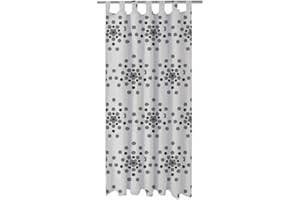 HERMET srl Tenda Velo a Pannello con Anelli Lavabile Prodotto Ufficiale, Juventus, Inter, Milan, Roma cm 140 x 290 (Juventus)