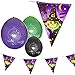 Produktbild Unbekannt Set: Girlande / Wimpelkette + Luftballons - kleine Hexe - 10,5 m - Dekoration - Fest & Feier / Party Deko Partygirlande - Luftballon Banner Geburtstag Geburts..