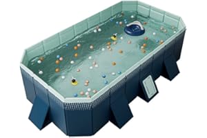 XUDREZ Piscina grande con telaio per cani di famiglia e adulti (3 m)