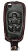 Produktbild Schlüsseltasche – Echt-Leder für Kia Rio Venga Cee´d Pro Cee´d Picanto Sorento Sportage Soul Carens – Etui Hülle Autoschlüssel Case Schutz – für Kia Schlüsel