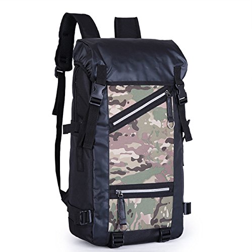 Preisvergleich Produktbild Rucksack Outdoor Männer Große Kapazität Wasserdichte Wanderrucksack,Camouflage-17Inches