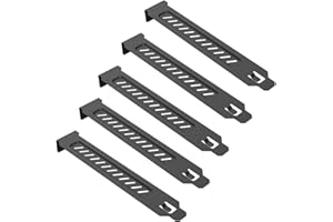 TQPUWT Couvercles De sous-Emplacement Pci, 5 Pièces Pli Couvre-Fente Couvrer Poussière Plaque De Bloking, Couvercle de logement PCI, pour Plaque d'obturation de Filtre à poussière, noir