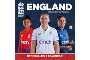 England Cricket Women 2024 Square Wall Calendar, Large Wall Calendar, Month to view, Planner, Official Product