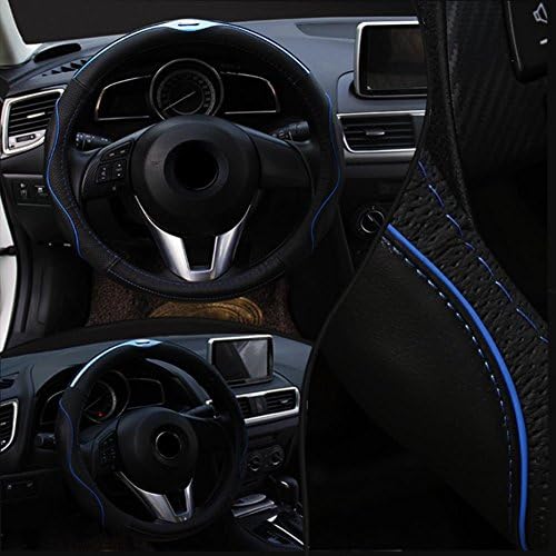 PENG Leather fine lines of carbon fiber car steering wheel sets of general Camry leather leather sets , 1