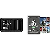 WD_Black D30 2 TB Game Drive SSD + Xbox Game Pass Ultimate | 1 Monate Mitgliedschaft | Xbox/Win 10 PC - Download Code