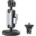 PGYTECH Magnet Camera Mount for Action Camera, Powerful Magnetic Mount with 360° Rotation Dual Ball Heads, for Gopro, Insta360
