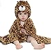DINGANG Kids Baby Bath Towels Cute Leopard Hooded Ultra-soft Flannel Bathing Wrap Blanket,0-6 Years Old