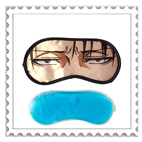 Preisvergleich Produktbild Loheag Clinor Anime Augenmaske Schlafmaske Schlafbrille Augenbinde - Monkey D. Luffy / Uzumaki Naruto / Okita Sougo / Sakata Gintoki / Uchiha Itachi / Sebas / Levi / Tomoe (Levi)