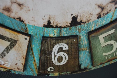 Uhr Wanduhr Romantik Landhaus 60 cm Vintage Antik Look II 73 - 4