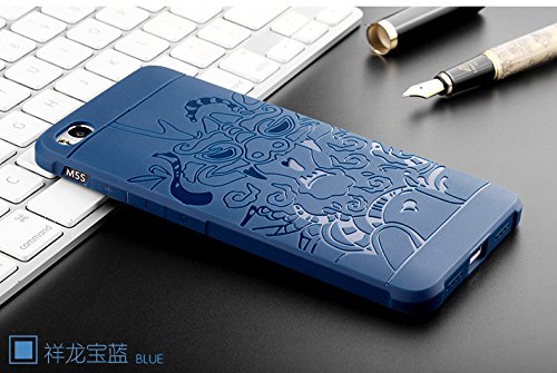 SMTR Xiaomi Mi5S Funda Silicona  Xiaomi Mi5S Funda Gel Suave TPU Case - Carcasa Resistente a los Ara  azos para Xiaomi Mi5S -drag  n Azul