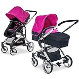 mountain buggy kombi Sicherheit fürs Kind & Stauraum für Mama: 5-Punkt-Gurt und Schutzbügel halten Ihr Baby. Schwere Sachen kommen in den Einkaufskorb. Das leichte Alu-Gestell ist schnell gefaltet.