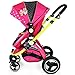 i-Safe System - Mea Lux Trio Travel System Pram & Luxury Stroller 3 in 1 Complete With Car Seat And Bag