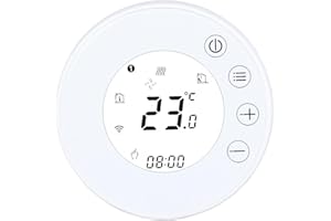 HUALANS Termostato Wi-Fi per Caldaia a Gas,Termostato Caldaia Incasso Schermo Touch Button Retroilluminato Programmabile con Alexa Google Home e Telefono APP-Aggiornato