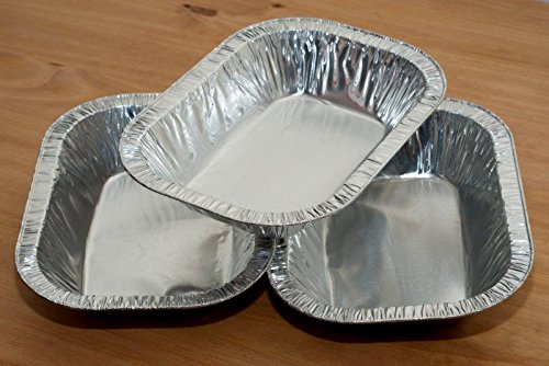 spécification Pour Bébé - 900 g aluminium ashet Rectangle à tarte en aluminium plat, de la viande, Steak jetables x 500