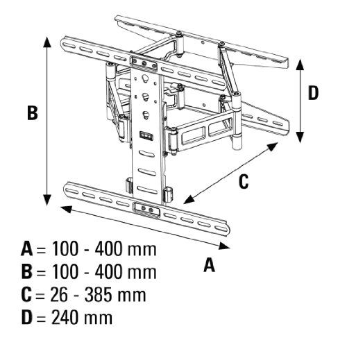 Hama TV Wandhalterung Fullmotion Ultraslim