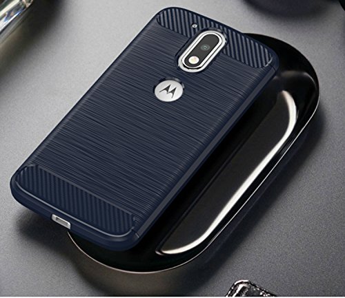 Motorola Moto G4 / G4 Plus Hülle,Lively Life weich TPU Silikon Schlank Rückseitige schutzhülle für Lenovo Motorola Moto G4 / G4 Plus Case,Navy blau - 2