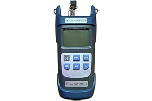 FIBAsource Optical Power Meter Back Light LCD Display Fibre Optical Power Meter with FC/SC Connector Measuring Scope: -70dBm - 10dBm