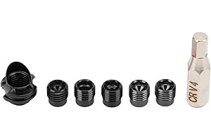 ZERODIS Mirino Compound, Nucleo Interno Sostituibile in Lega di Alluminio, Gruppo Tappo Mirino Campana per Tiro con L' Lavorato A CNC, Lente Trasparente 6x8x per La Caccia (Nero)