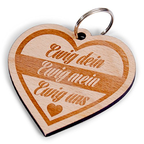 Preisvergleich Produktbild Schlüsselanhänger "Ewig mein ewig dein Ewig uns"