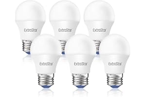 EXTRASTAR Bombillas LED 6W E27 G45, 510 Lúmen, Luz Cálida 3000K, No Regulable, 6Pcs