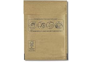 Bankers Box - Sobres y Bolsas Acolchados de Burbuja para Protección y Seguridad en Envíos y Transporte, Cierre Autoadhesivo, Ecológico, color Marrón, 10 Unidades, 110x160 mm (Nº11)