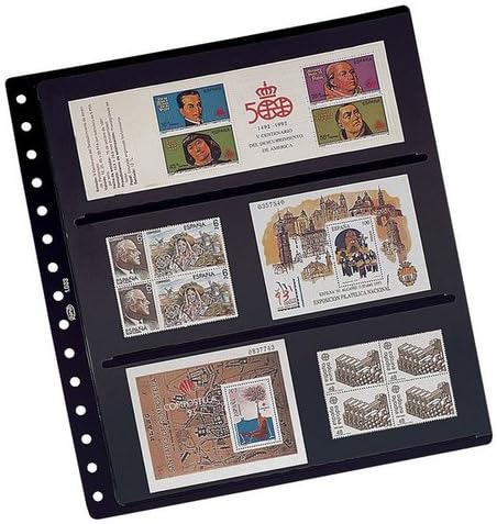 PARDOPardo 100800 – Pack of 10 Stamps – 16 Lodging, Foil Cases Central Opaque Black and Transparent On Each Side