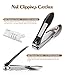 Hfun Toenail Clippers for Thick Nails with Curved Nail File,3mm Wide Jaw Opening Zinc Alloy and Stainless Steel Nail Trimmer